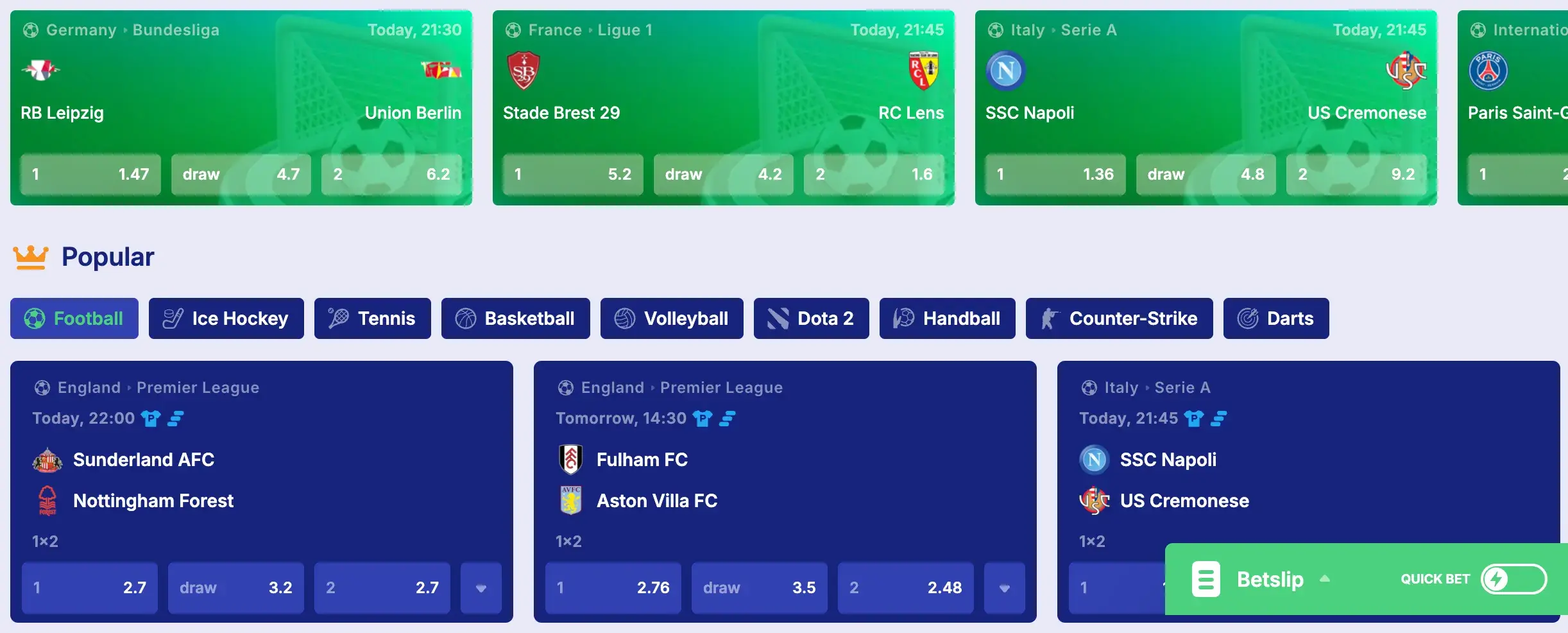 Trust Stake Sportsbook – Online sports betting on football, tennis, and more